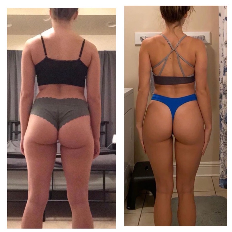 Transformation avant après d'une cliente