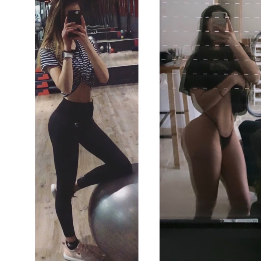 Transformation avant après d'une cliente
