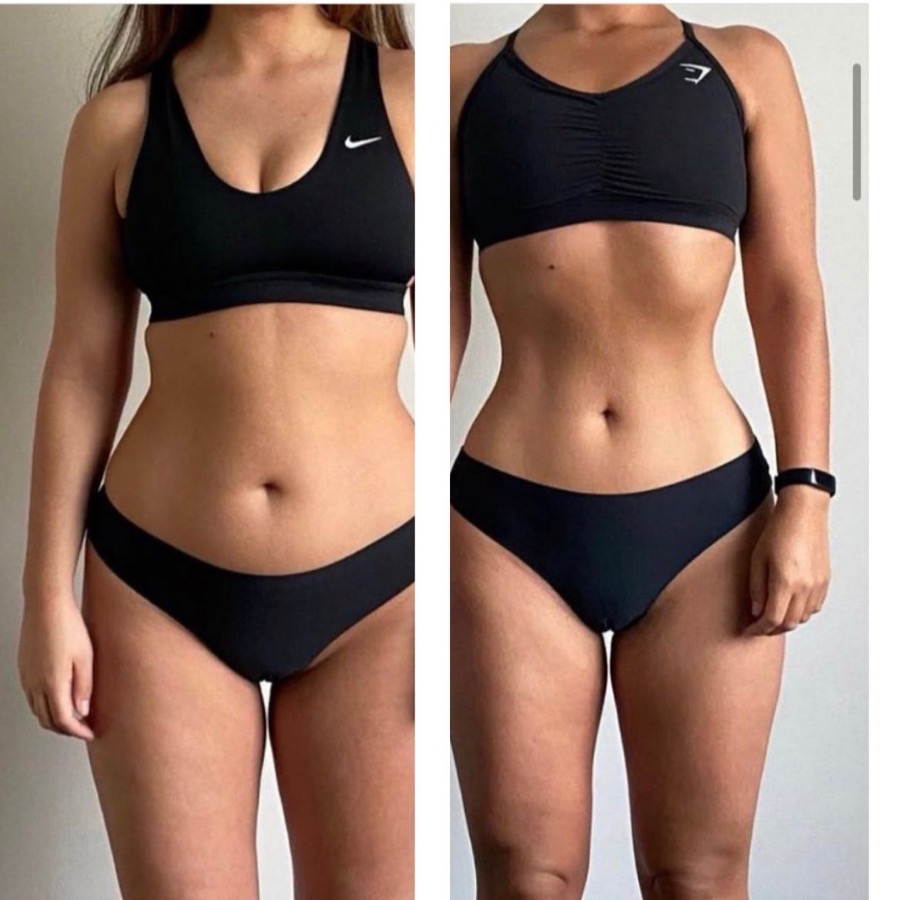Transformation avant après d'une cliente