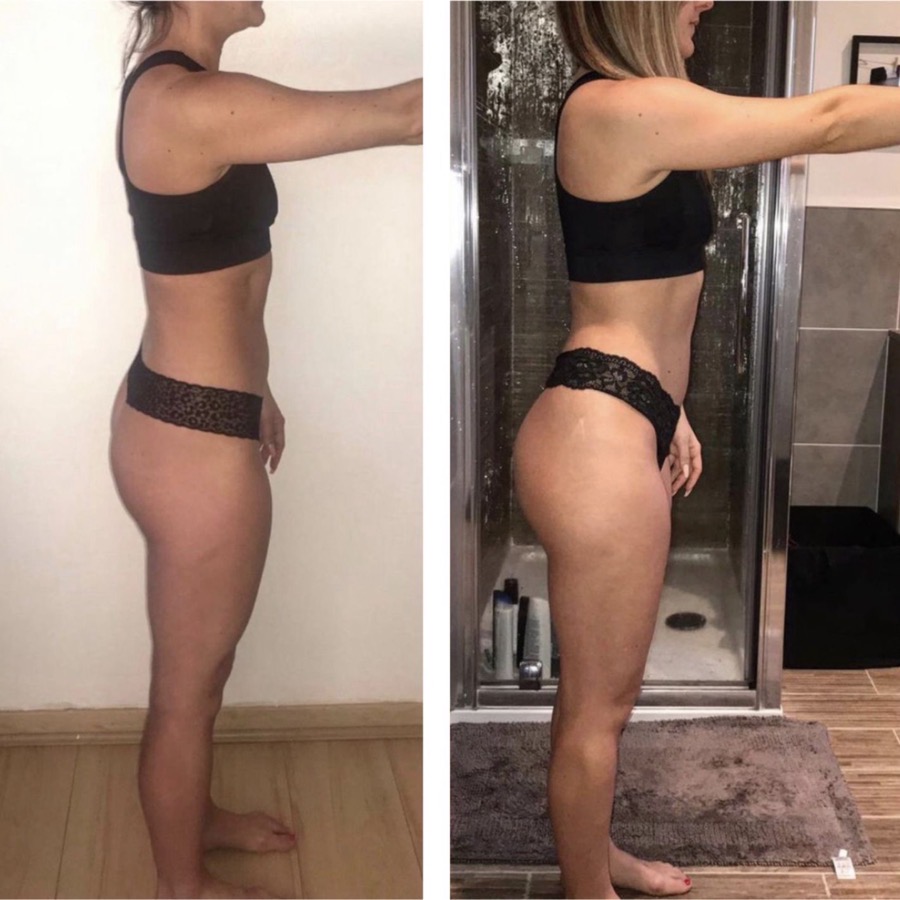Transformation avant après d'une cliente