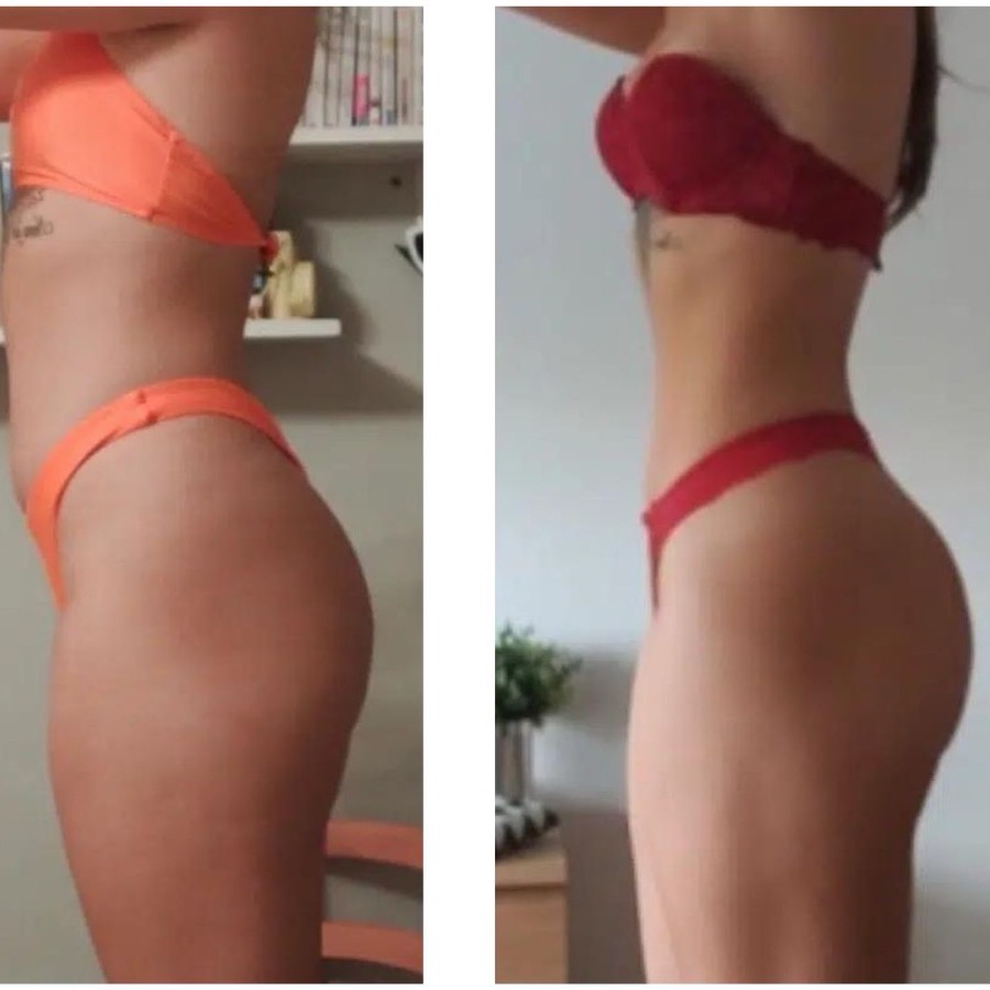 Transformation avant après d'une cliente