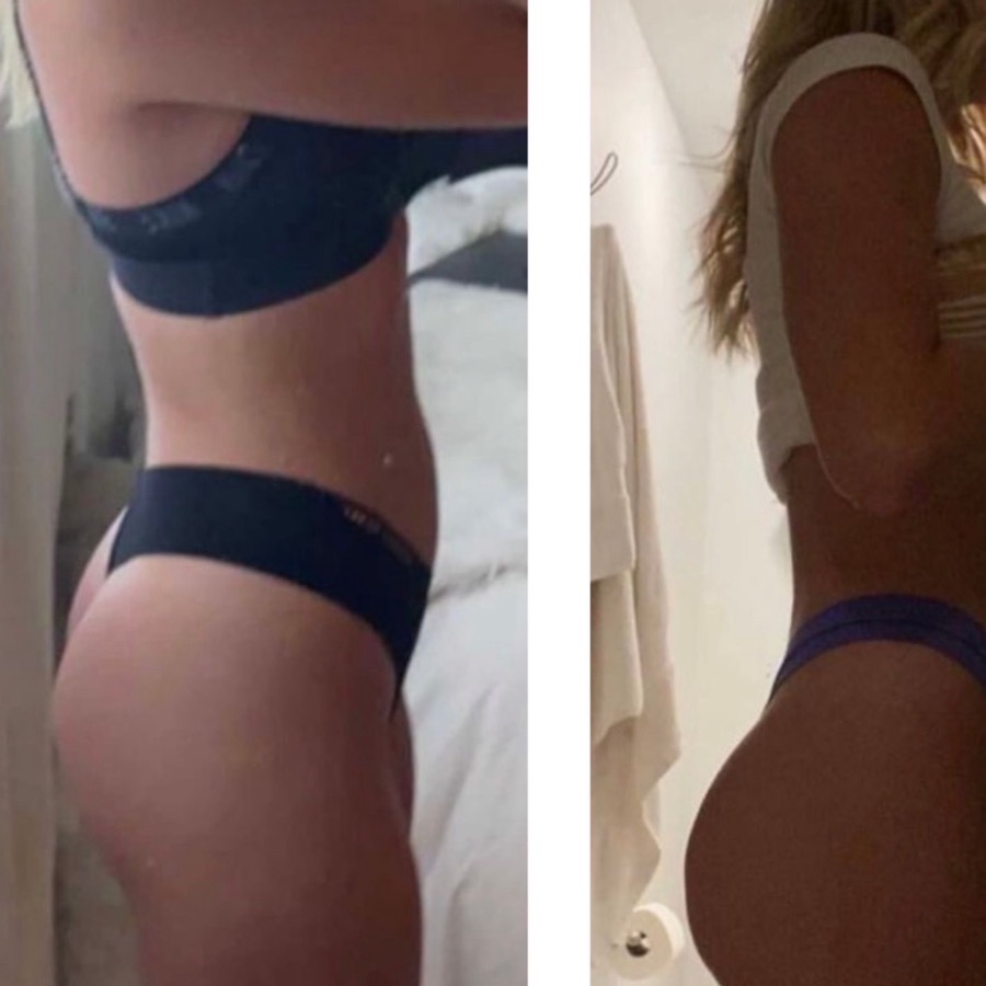 Transformation avant après d'une cliente